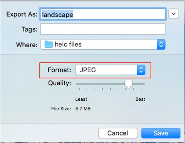 save heic as jpg in preview app