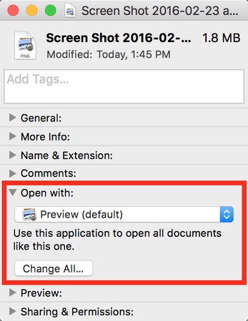 switch default pdf reader back to preview on mac