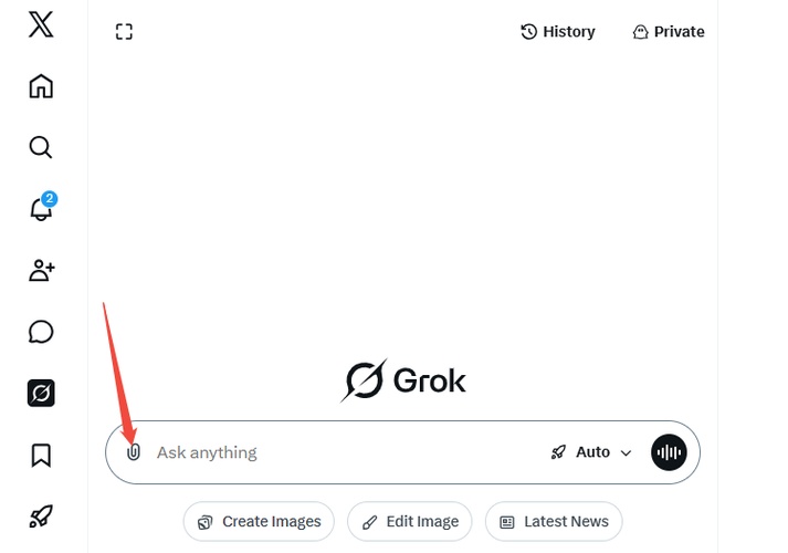 upload image to grok