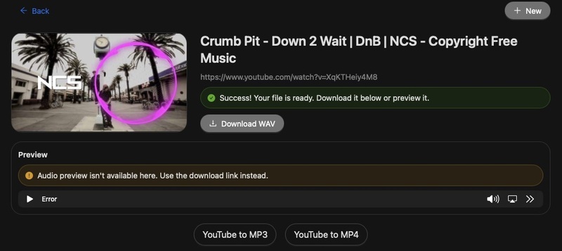 youtubeto wav rip wav from youtube