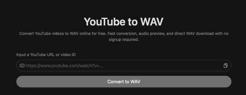 youtubetowav io