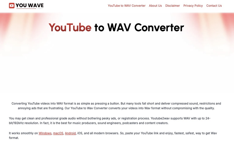 youwav youtube to wav converter