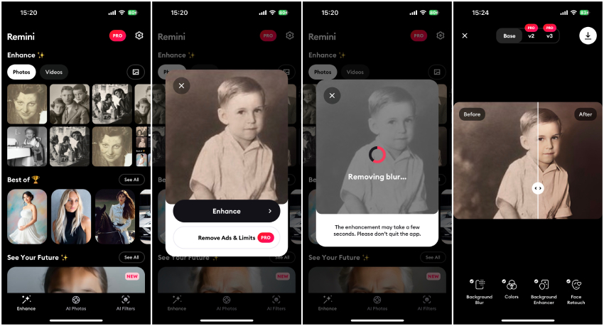 restore old photos with ai old photo restoration app