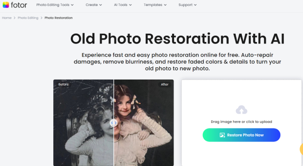 fotor ai photo restoration