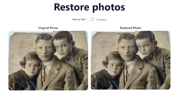  ai photo restoration online free tool-photorestore.io