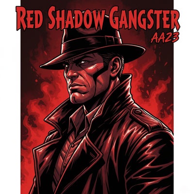 aa23 red shadow gangster poster
