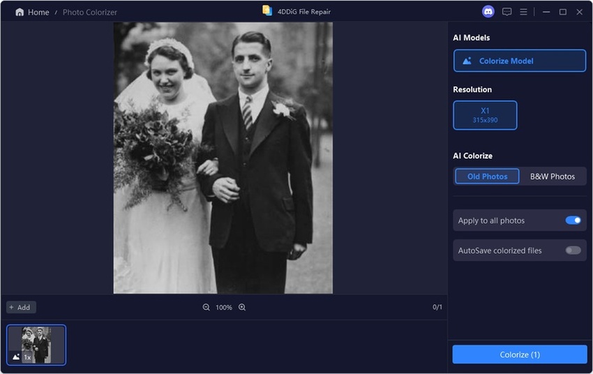 add old photos to 4ddig for restoration