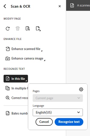 rendre un pdf scanné modifiable avec adobe