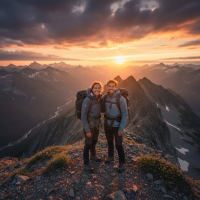 adventure couple photo by gemini ai