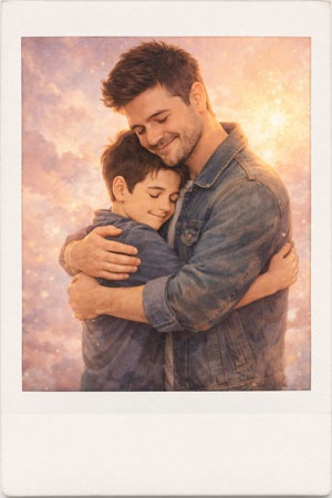 aging or younger self polaroid