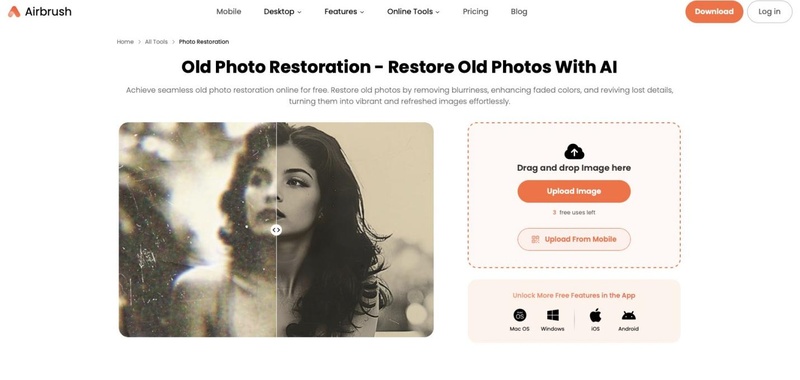 Alte Bilder auffrischen mit AirBrush