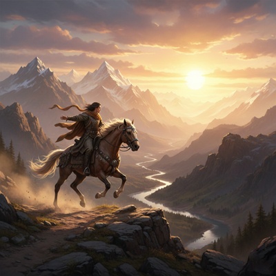 boy on horse photo by gemini ai