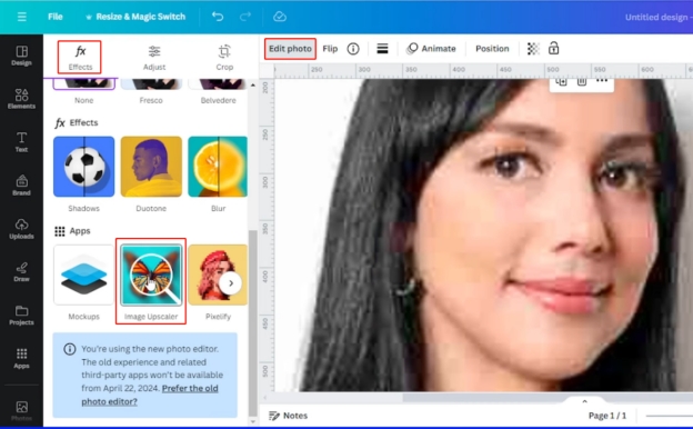 canva image upscaler