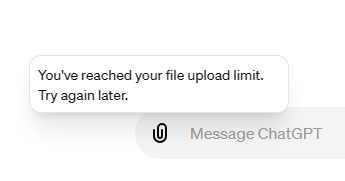 chatgpt image upload limits