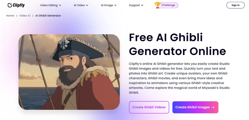 générateur d'images Ghibli gratuit en ligne – Clipfly