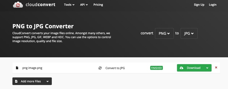 clouconvert png to jpg converter online