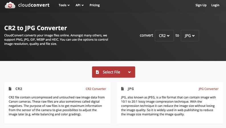 cloudconvert cr2 to jpg converter