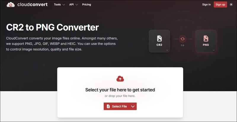 cloudconvert cr2 to png converter