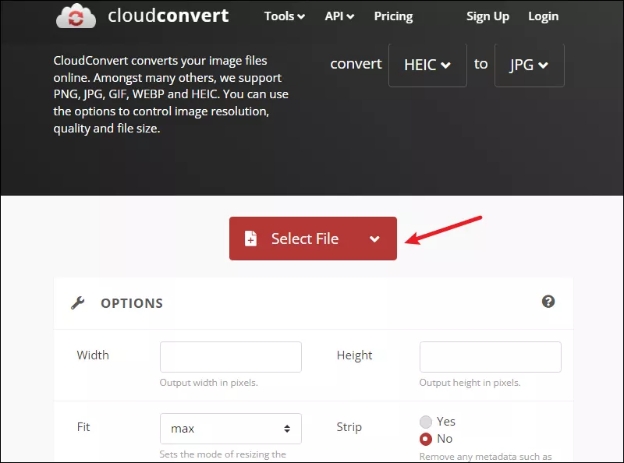 convert heif image to jpg online in cloudconvert