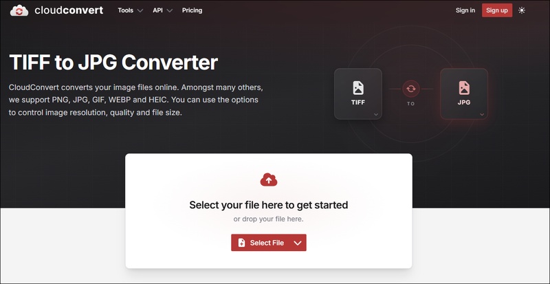 cloudconvert tiff to jpg converter