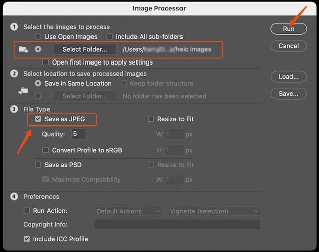 convert heic to jpg in photoshop