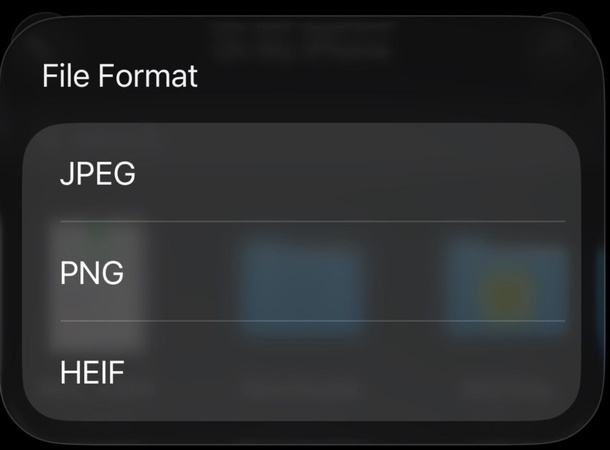 convert png to jpg in photos app