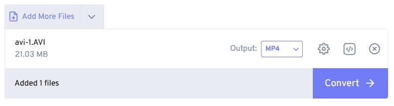 convert xvid avi files to mp4