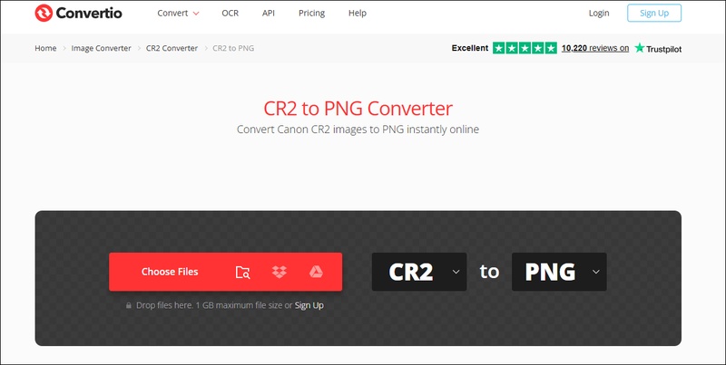 convertio cr2 to png converter