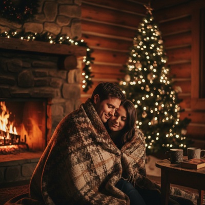cozy couple pajamas photo by gemini ai