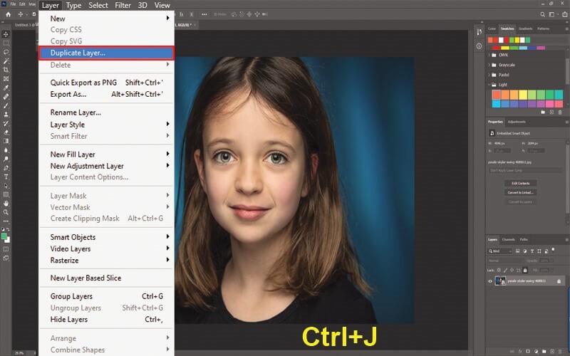 create a duplicate layer in photoshop
