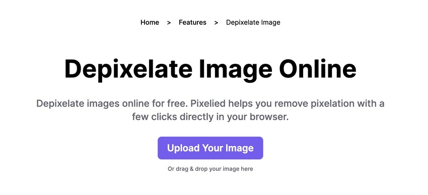 depixelate image online
