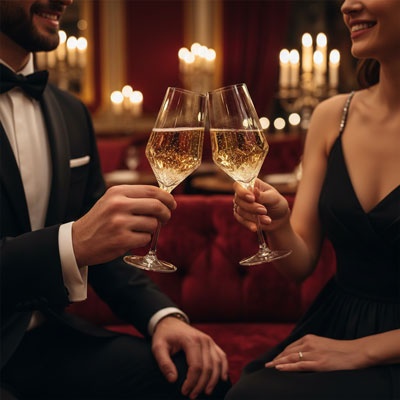 elegant party portrait