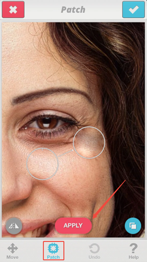 facetune remove glare reflection from photo on iphone