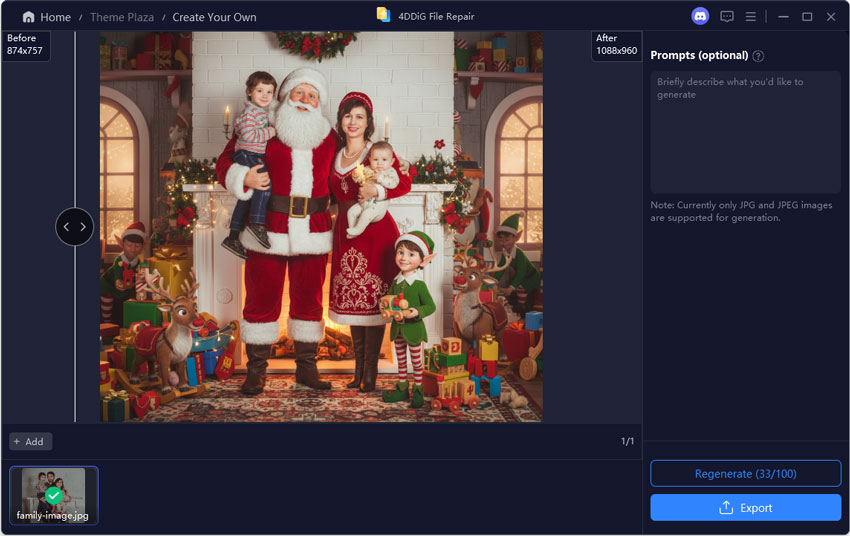 family photo in santa or elf style