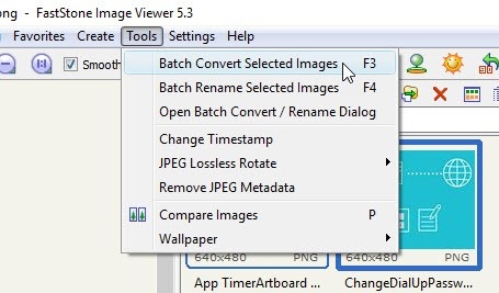 faststone batch convert images