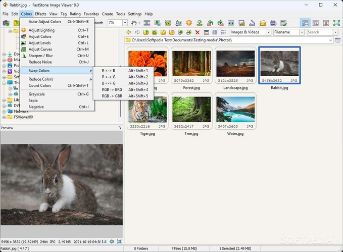 faststone builtin editing tools