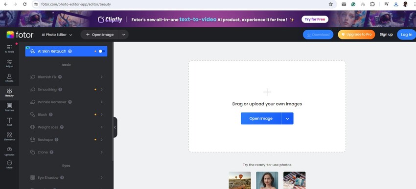 foto o imagen abierta