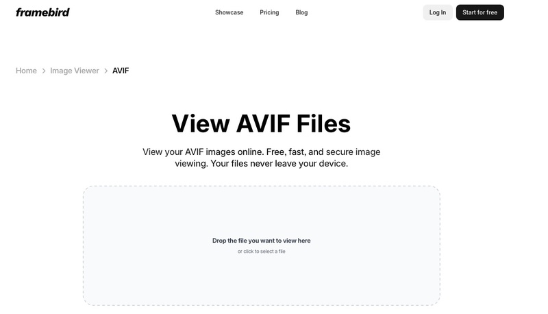 framebird avif viewer online
