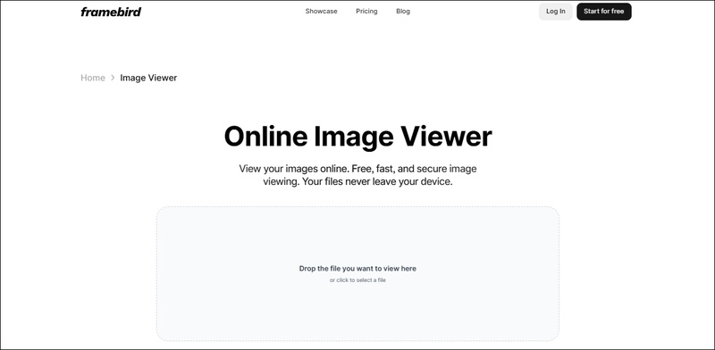 framebird online image viewer