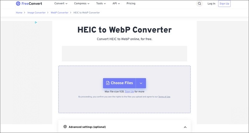 freeconvert heic to webp converter