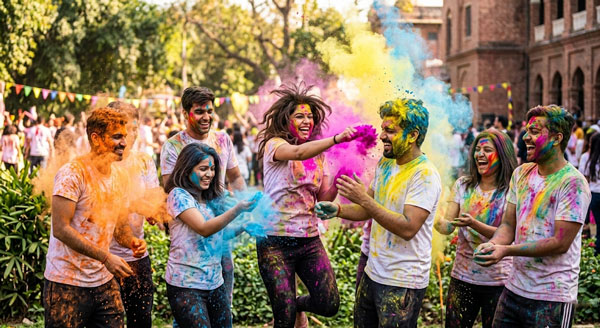 friends color splash party