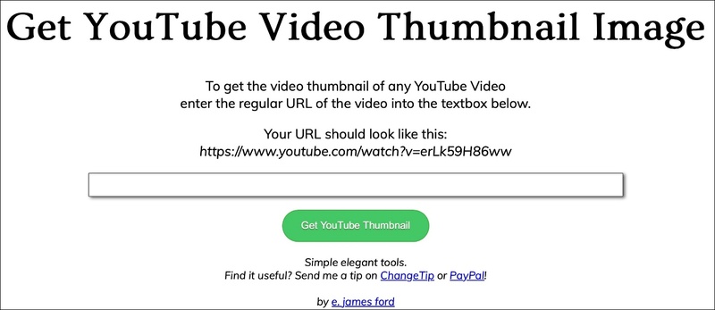 get youtube thumbnail