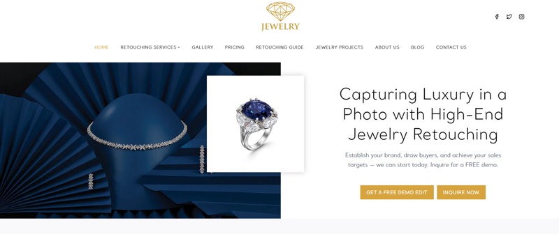 high end jewelry retoucher online