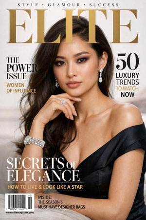 high fashion magazine cover