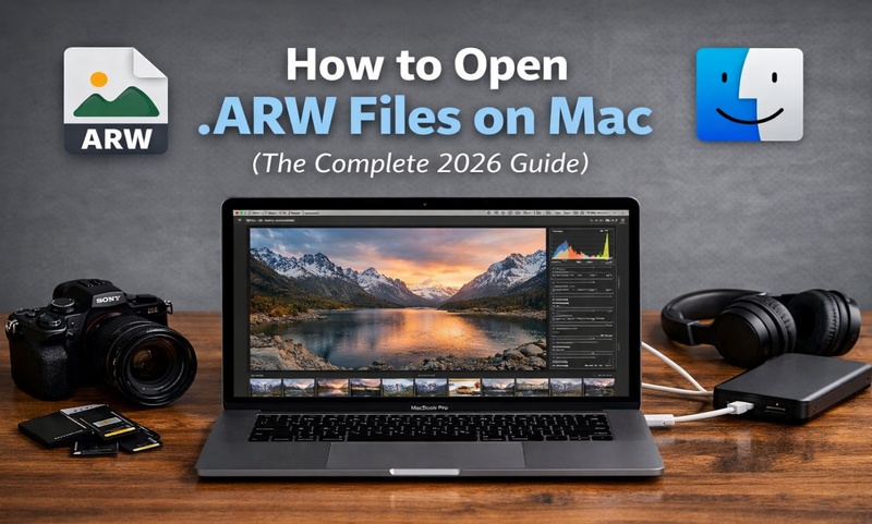 how to open arw files on mac