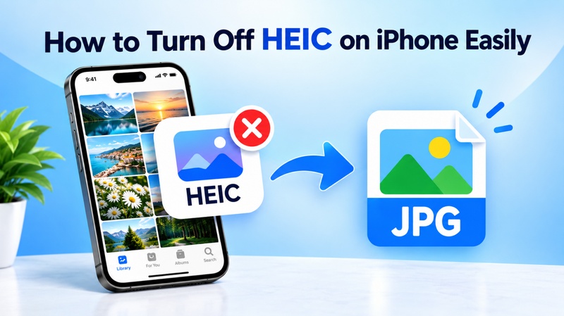 how to turn off heic on iphone