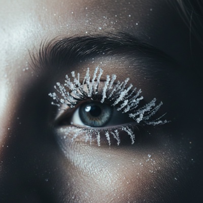 icy close up by gemini ai