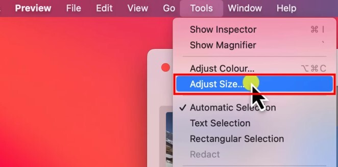 aumentar tamanho da imagem em kb com o pré-visualização-passo 1