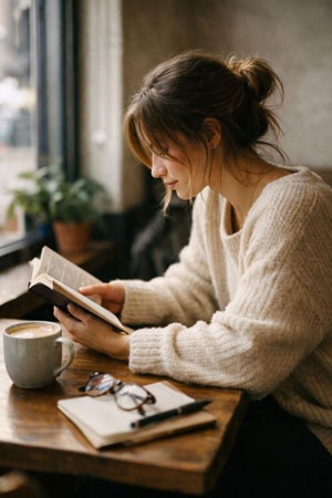 indoor lifestyle candid shot