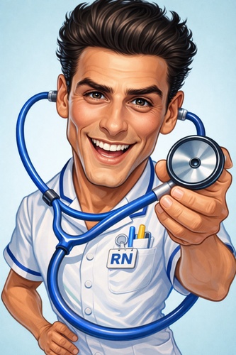 job focused chatgpt caricature as doctor